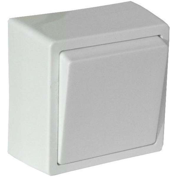 Wisselschakelaar - Schema 1 - 10A - 230V - Crème - Opbouw Wisselschakelaar - Schema 1 - 10A - 230V - Crème - Opbouw