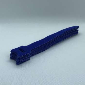 BlueBirdz - Kabelbinders Klittenband Blauw 10 stuks -  Klittenband Kabelbinder - Tie wraps - Cable Organizer