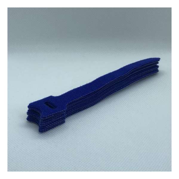 BlueBirdz - Kabelbinders Klittenband Blauw 10 stuks - Klittenband Kabelbinder - Tie wraps - Cable Organizer BlueBirdz - Kabelbinders Klittenband Blauw 10 stuks - Klittenband Kabelbinder - Tie wraps - Cable Organizer