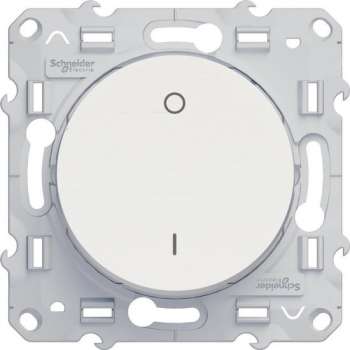 Tweepolige Schakelaar - Wit - Odace - Schneider Electric - S520262