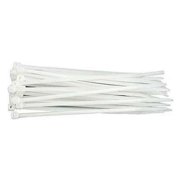 Kabelbinders - Tie ribs - Tie wraps - Ty Raps - 200 x 3,6 mm - wit - 500 Stuks