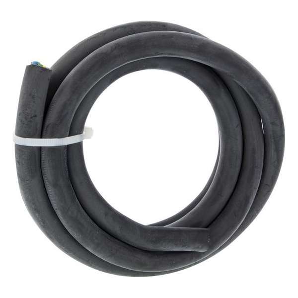 Rubber kabel glad | 5 x 2,5mm² |zwart | 2 mtr Rubber kabel glad | 5 x 2,5mm² |zwart | 2 mtr