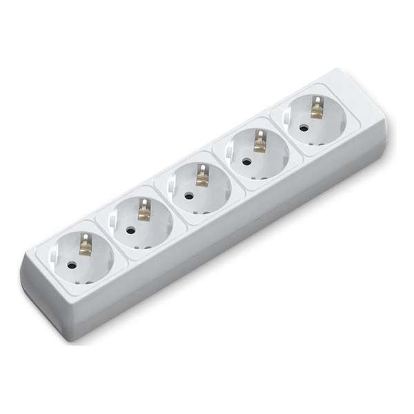 Verlengsnoer - Igia Bovun - 3680W - 5 Stopcontacten - Wit - Zonder Snoer/Kabel | Nederland Verlengsnoer - Igia Bovun - 3680W - 5 Stopcontacten - Wit - Zonder Snoer/Kabel | Nederland