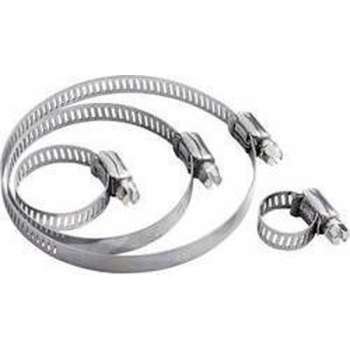 TRU COMPONENTS Slangklem 544925 Bundel-Ø (bereik) 29 tot 47 mm Zeskantschroef met sleuf Zilver 1 stuk(s)