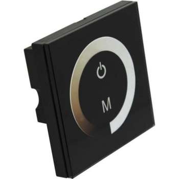 LED dimmer - wandbediening touch panel - zwart