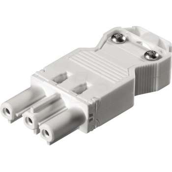 Elet-Plast - 3 polige platte stekker - GST18/3 - Female - Wit - 10 stuks