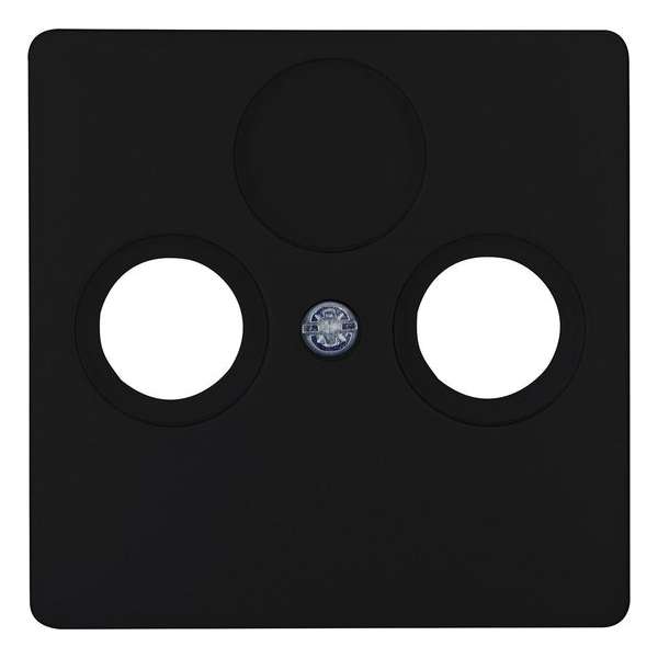 KOPP - Afdekplaat/Centraalplaat - Paris - Televisie/Radio - Coax - Mat Zwart KOPP - Afdekplaat/Centraalplaat - Paris - Televisie/Radio - Coax - Mat Zwart