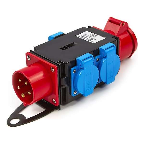 1 x 400 Volt en 3 x 230 Volt Verdeelblok 1 x 400 Volt en 3 x 230 Volt Verdeelblok