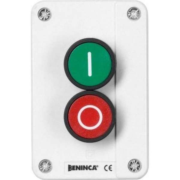IPB.NC drukknop groen/rood IPB.NC drukknop groen/rood