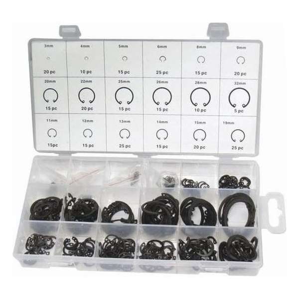 Weber Tools | Circlips assortiment (intern) 300-delig | Zekering ringen | Weber Tools | Circlips assortiment (intern) 300-delig | Zekering ringen |