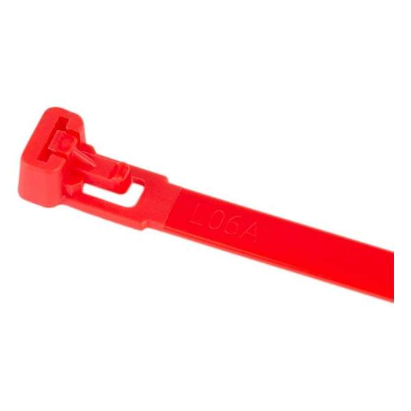 Kabelbinders/tyraps hersluitbaar rood. 200mm x 7.6mm. 1x100 stuks + Kortpack pen (099.0485) Kabelbinders/tyraps hersluitbaar rood. 200mm x 7.6mm. 1x100 stuks + Kortpack pen (099.0485)