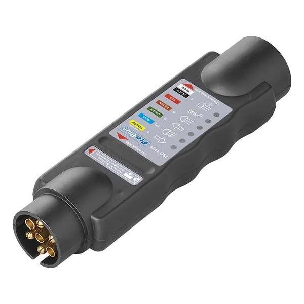 Proplus - Verlichtingstester - Stekkertester - 7-polig 12V LED - Camper of aanhanger steker tester Proplus - Verlichtingstester - Stekkertester - 7-polig 12V LED - Camper of aanhanger steker tester
