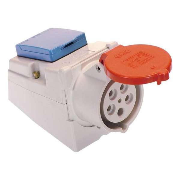 AS Schwabe Gecombineerd stopcontact 5x32A 400V, 1 x 230 V geaard stopcontact AS Schwabe Gecombineerd stopcontact 5x32A 400V, 1 x 230 V geaard stopcontact