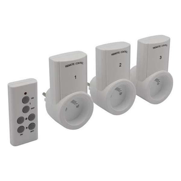 Set stopcontacten met afstandsbediening (3 stopcontacten + afstandsbediening) Set stopcontacten met afstandsbediening (3 stopcontacten + afstandsbediening)