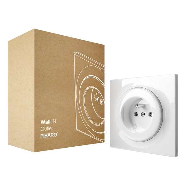 FIBARO Walli N Outlet type E - Wit - Klassiek basiselement FIBARO Walli N Outlet type E - Wit - Klassiek basiselement