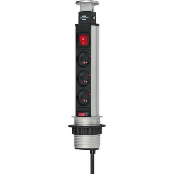 BRENNENSTUHL Power-intrekbare stekkerdoos met schakelaar BRENNENSTUHL Power-intrekbare stekkerdoos met schakelaar
