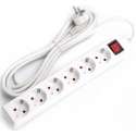 Verlengsnoer met Schakelaar - Igia Antris - 3680W - 6 Stopcontacten - 3 Meter - Wit | Nederland