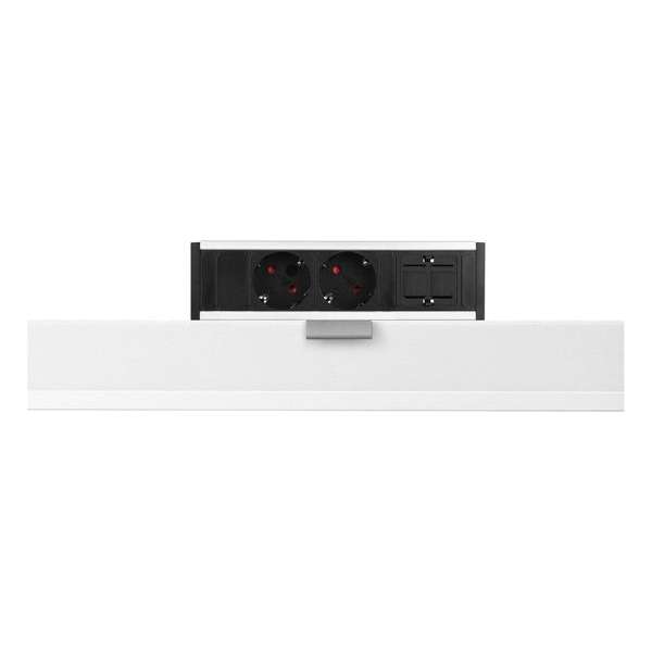 Filex Power Desk Up® - 2x 230V, 1x keystone - Zwart Filex Power Desk Up® - 2x 230V, 1x keystone - Zwart