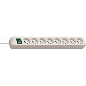 BRENNENSTUHL Stekkerdoos Eco-line stopcontact 8 stopcontacten met schakelaar