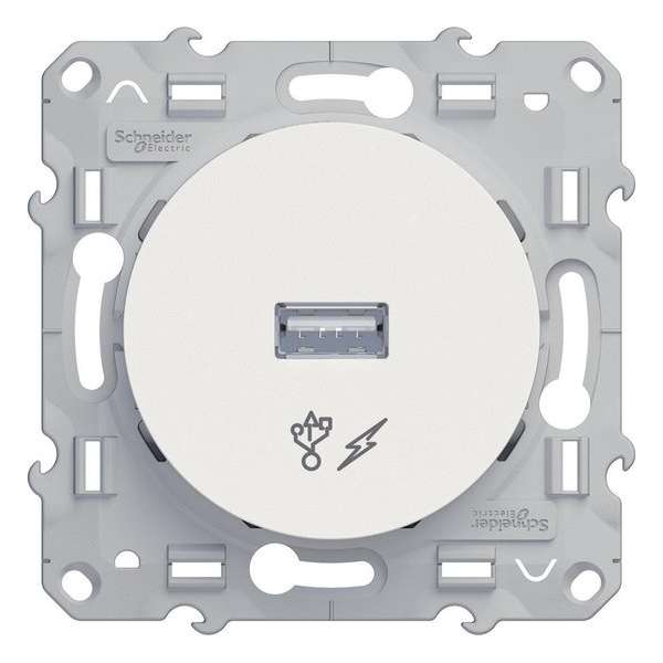 USB-oplader - Wit - Odace - Schneider Electric - S520408 USB-oplader - Wit - Odace - Schneider Electric - S520408
