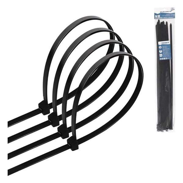 Tie Wraps - Tyrap - Igan Tie - 7.2x450mm - Zwart - 20 Stuks Tie Wraps - Tyrap - Igan Tie - 7.2x450mm - Zwart - 20 Stuks