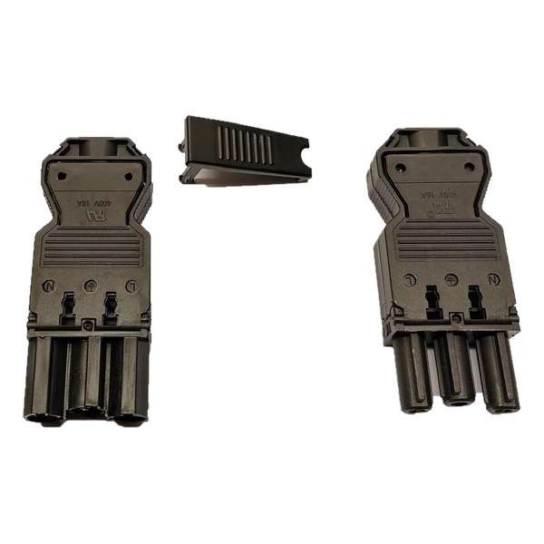 GST18/3 Set Male Female - stekkers - borgclip - conform Wieland - 1 tot 2,5 mm² - zwart GST18/3 Set Male Female - stekkers - borgclip - conform Wieland - 1 tot 2,5 mm² - zwart