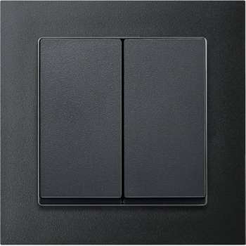 Wissel-wisselschakelaar Compleet - Antraciet - Merten M-Pure - Schneider Electric - MTN3126-36141_TO