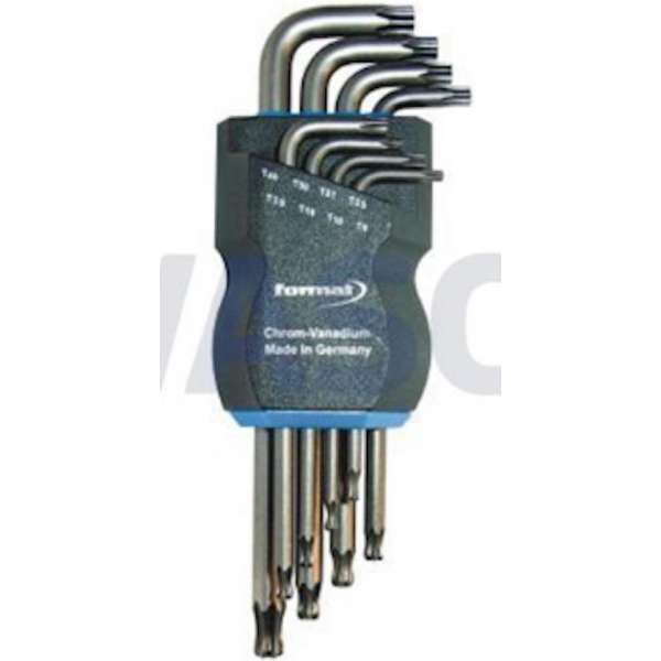 Haakse schroevendraaier lang, met kogelkop CV-staal gefosfateerd T 9-40 FORMAT Haakse schroevendraaier lang, met kogelkop CV-staal gefosfateerd T 9-40 FORMAT