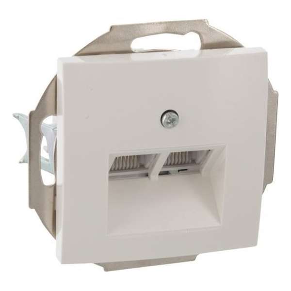 BERKER S1 RJ-45 stopcontact 2-voudig, inbouw | CREME BERKER S1 RJ-45 stopcontact 2-voudig, inbouw | CREME