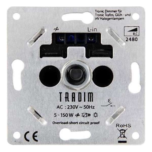 Tradim LED Dimmer Fase-afsnijding 230VAC 150W 2480H Tradim LED Dimmer Fase-afsnijding 230VAC 150W 2480H