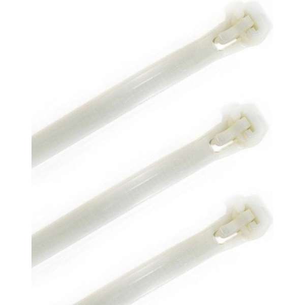 150x kabelbinders tie-wraps loskoppelbaar wit - 7.6 x 300 mm - herbruikbare tie-ribs - Klus/hobby artikelen 150x kabelbinders tie-wraps loskoppelbaar wit - 7.6 x 300 mm - herbruikbare tie-ribs - Klus/hobby artikelen