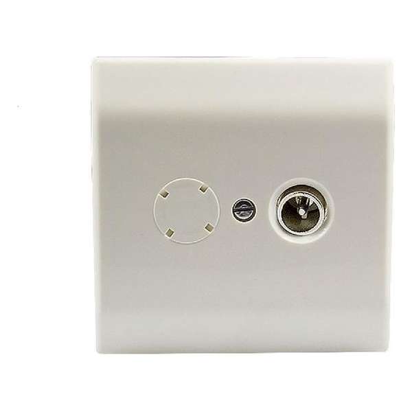 Antenne Wandcontactdoos Coax 1 Wit Antenne Wandcontactdoos Coax 1 Wit