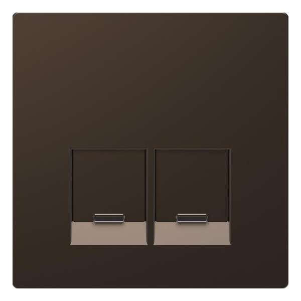Inzetstuk RJ45 Actassi 2V - Metaal - Mocca Metallic - Systeem Design - Schneider Electric - MTN4572-6052 Inzetstuk RJ45 Actassi 2V - Metaal - Mocca Metallic - Systeem Design - Schneider Electric - MTN4572-6052