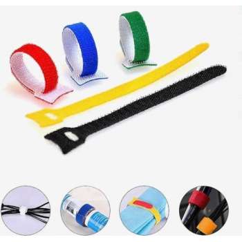 Kabelbinders Klittenband 100 stuks - Tie wraps - Klittenband Tie wrap - Cable Organizer - BlueBirdz