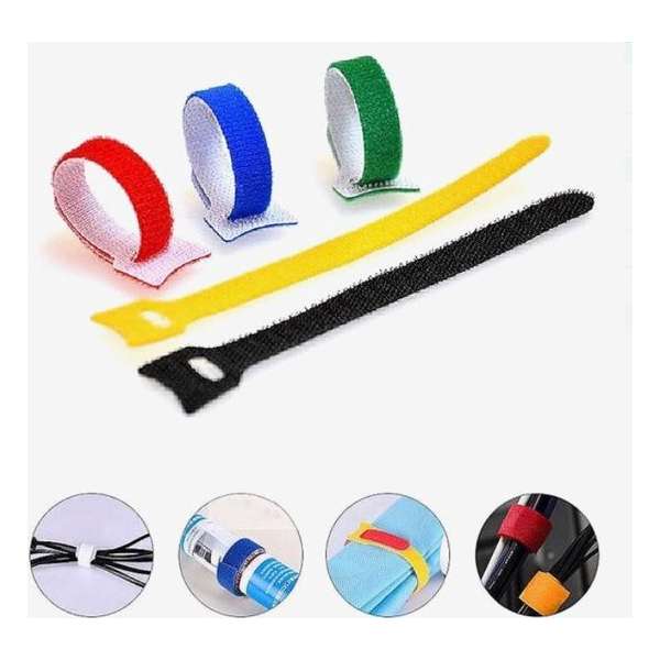 Kabelbinders Klittenband 100 stuks - Tie wraps - Klittenband Tie wrap - Cable Organizer - BlueBirdz Kabelbinders Klittenband 100 stuks - Tie wraps - Klittenband Tie wrap - Cable Organizer - BlueBirdz