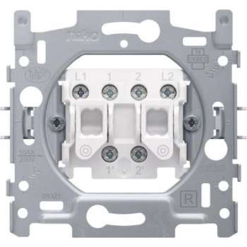 NIKO serie drukcontact/impulsdrukker | 170-05000 | 2 maakcontacten | inbouw