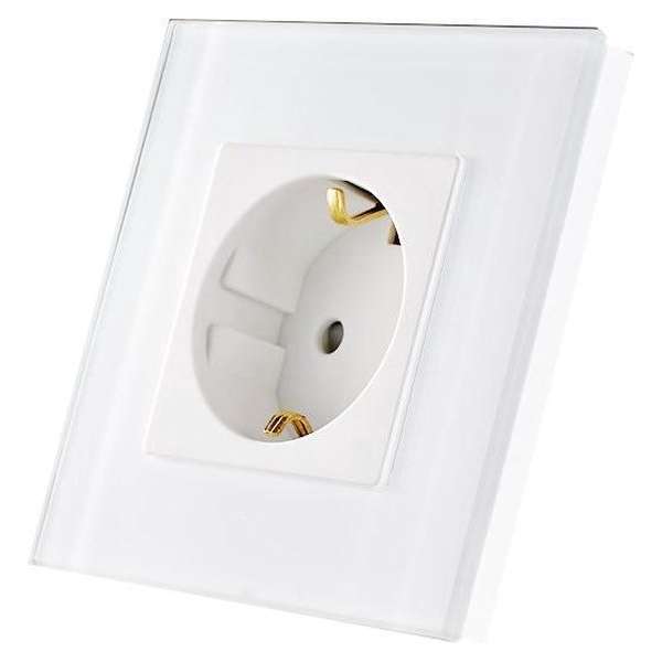 THORN Stopcontact met glasframe wit THORN Stopcontact met glasframe wit