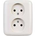 BUSCH-JAEGER type Reflex SI inbouw wandcontactdoos dubbel | WIT