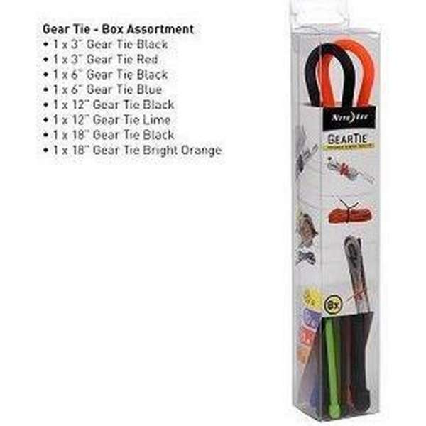 Nite Ize Gear Tie Box Assortment 8pcs GTBA-A2-R8 Nite Ize Gear Tie Box Assortment 8pcs GTBA-A2-R8