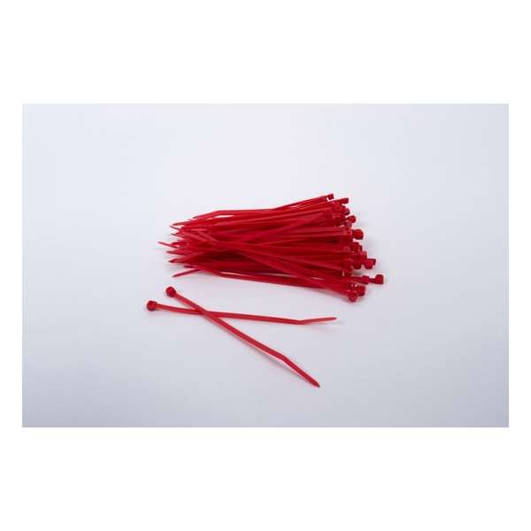 Kabelbinders/tyraps rood. 775mm x 9.0mm. 1x100 stuks + Kortpack pen (099.0320) Kabelbinders/tyraps rood. 775mm x 9.0mm. 1x100 stuks + Kortpack pen (099.0320)