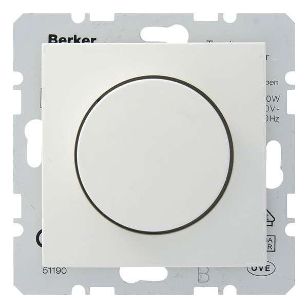 Berker Dimmer Elektronische Trafo 20-360W Wit - B1-B.3-B.7 (Te combineren met Berker S1 serie) Berker Dimmer Elektronische Trafo 20-360W Wit - B1-B.3-B.7 (Te combineren met Berker S1 serie)