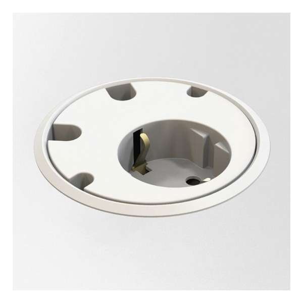 Power unit rond (4 x kabeldoorvoer) - Wit Power unit rond (4 x kabeldoorvoer) - Wit
