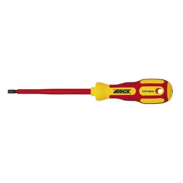 4TECX sleufschroevendraaier - geïsoleerd - 1.2 x 6.5 mm - lengte 150mm 4TECX sleufschroevendraaier - geïsoleerd - 1.2 x 6.5 mm - lengte 150mm