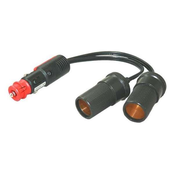 Haba 12Volt adapterkabel uni. stekker naar 2 x kontra groot - 4700710 Haba 12Volt adapterkabel uni. stekker naar 2 x kontra groot - 4700710