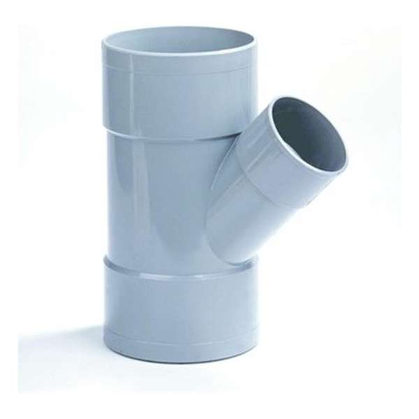 Dyka Verloop T-stuk 3x lijmmof 45° PVC keurmerk BRL52100 110 x 40mm Dyka Verloop T-stuk 3x lijmmof 45° PVC keurmerk BRL52100 110 x 40mm