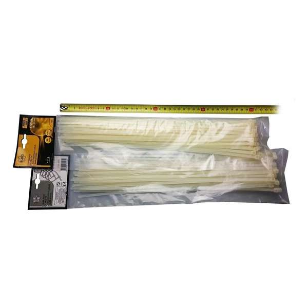 Duopack grote ELRO kabelbinders, tie-wraps, trekbandjes, 4,8 x 385mm, 100 stuks | ZEER STERK! Duopack grote ELRO kabelbinders, tie-wraps, trekbandjes, 4,8 x 385mm, 100 stuks | ZEER STERK!
