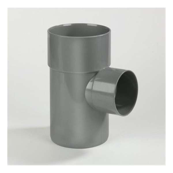 Dyka Verloop T-stuk 2x mof en 1x spie 87.5° PVC grijs keurmerk BRL52100 110 x 50mm Dyka Verloop T-stuk 2x mof en 1x spie 87.5° PVC grijs keurmerk BRL52100 110 x 50mm