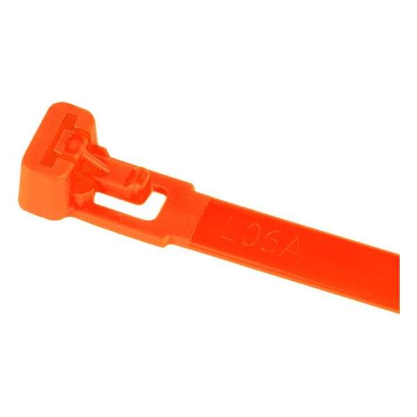 Kabelbinders/tyraps hersluitbaar oranje. 540mm x 7.6mm. 1x100 stuks + Kortpack pen (099.1017) Kabelbinders/tyraps hersluitbaar oranje. 540mm x 7.6mm. 1x100 stuks + Kortpack pen (099.1017)