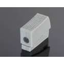 Lampklemmen, 100 st., 2,5 mm², dubbel, wit