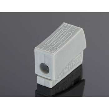 Lampklemmen, 100 st., 2,5 mm², dubbel, wit